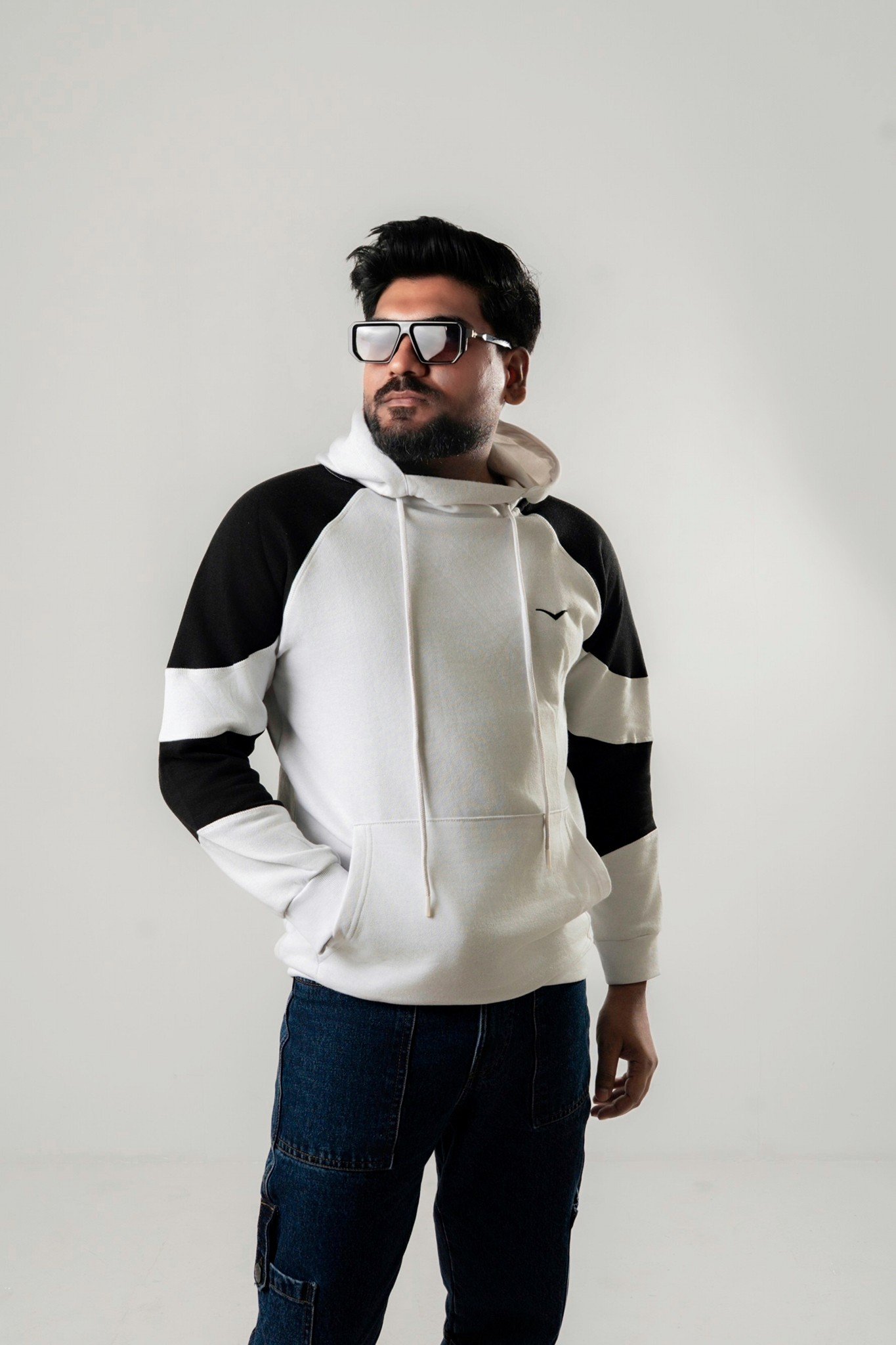 Premium Black & White Hoodies